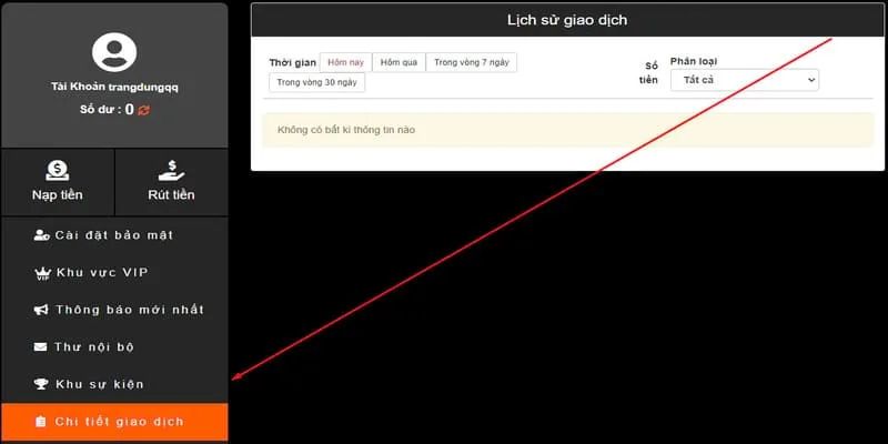 Lưu ý khi giao dịch rút tiền U888